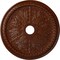 Ekena Millwork Winsor Ceiling Medallion (Canopies up to 4"), 27 1/2"OD x 4"ID x 1 1/2"P, Burnished Mahogany Crackle CM27WIBMC - alternate 1